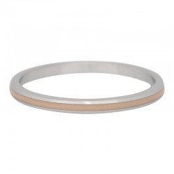 Ring piaskowa lina 2 mm srebrny