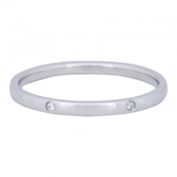 Ring elegancki 2 mm srebrny
