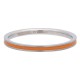 Ring pomarańczowa linia 2 mm srebrny