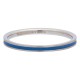 Ring niebieska linia 2 mm srebrny