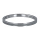 Ring szara linia 2 mm srebrny mat