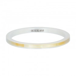 Ring ceramiczny 2 mm żółta łuska