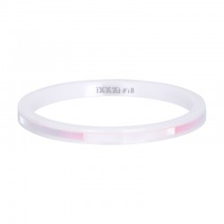 Ring ceramiczny 2 mm różowa łuska