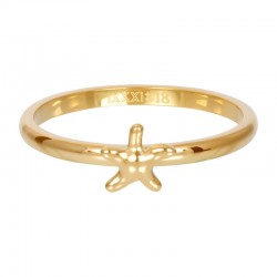 Ring symbol rozgwiazda 2 mm złoty