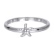 Ring symbol rozgwiazda 2 mm srebrny