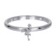 Ring symbol flaminga 2 mm srebrny