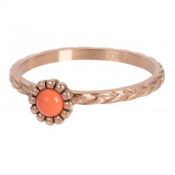 Ring Inspired Coral 2 mm różowe złoto