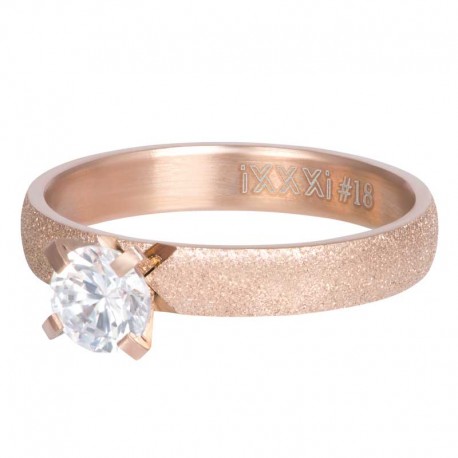 Ring Estelle 4 mm różowe złoto