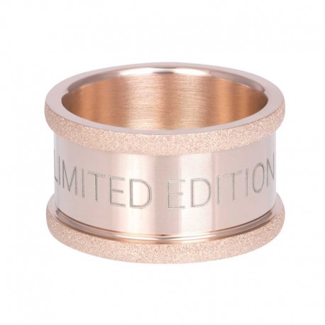 Pierścionek baza piaskowana 12 mm różowe złoto edycja limitowana