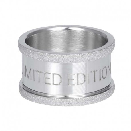 Pierścionek baza piaskowana 12 mm srebrny edycja limitowana