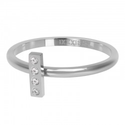 Ring Design Rectangle 2 mm srebrny