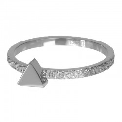 Ring symbol Abstract Triangle 2 mm srebrny