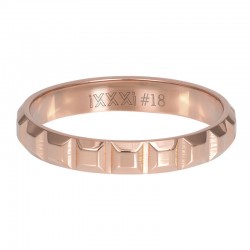 Ring Art 4 mm różowe złoto