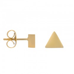 Kolczyki Abstract Triangle złote