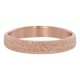 Ring piaskowany 4 mm różowe złoto